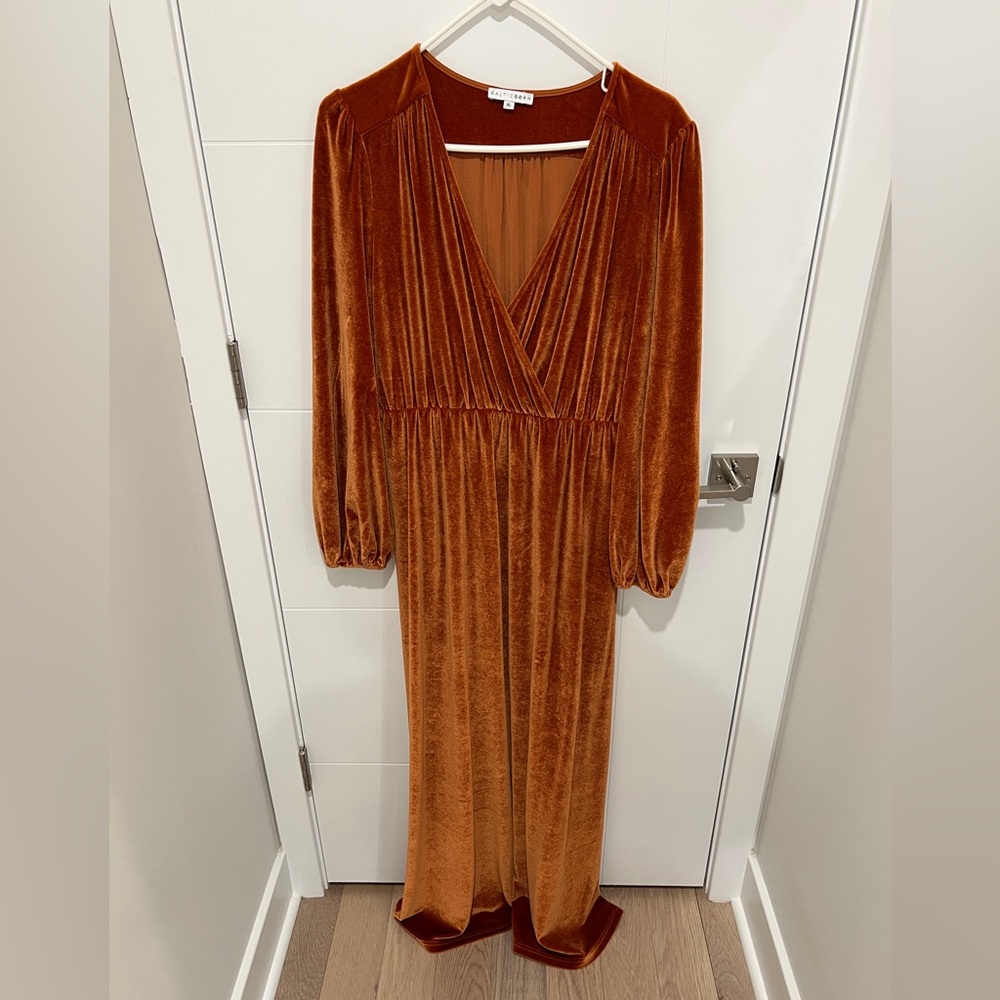 Sofia Velvet Maxi Dress Spice Womens Baltic Born Wedding